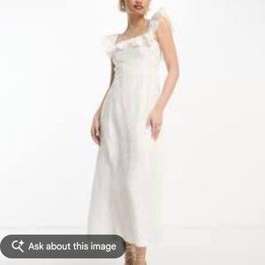 & Other Stories White Linen Dress size EU42/USL